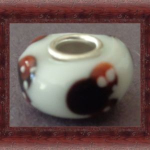 Minnie Mouse Design Bead For Charm Bracelet